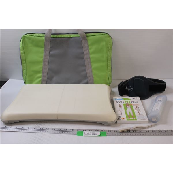 Wii Fit Board w/Carrying Case & Wii Fit Game, Controllers, & EA Active Belt