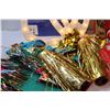 Image 4 : Vintage Christmas Decorations & Lights: Tree Topper, Angels Light, Banners, Cards, Misc.