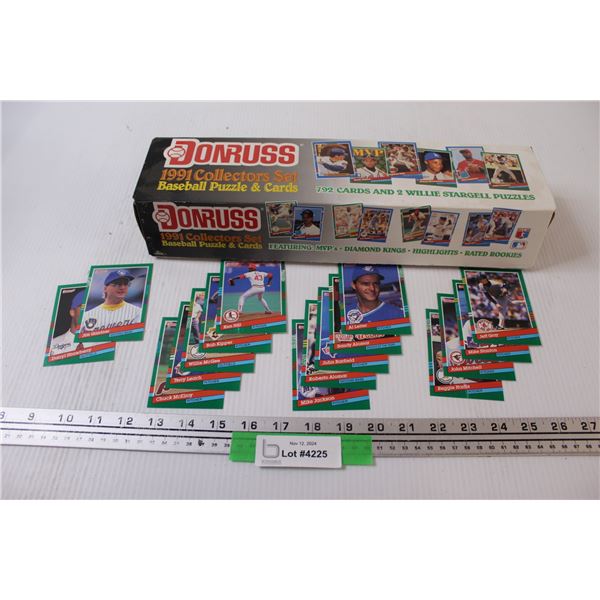 Donruss 1991 Baseball Collectors Trading Card Set in Box