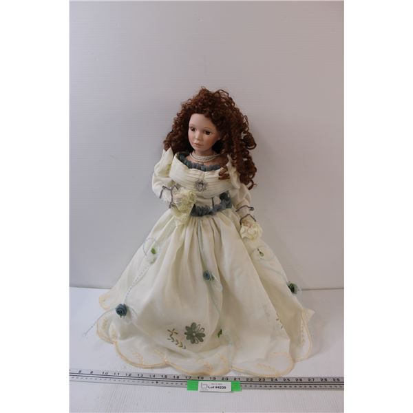 Porcelain Doll w/Stand - 22" Tall