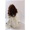 Image 4 : Porcelain Doll w/Stand - 22" Tall