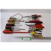 Image 1 : Assorted Screwdrivers, Wires, Pliers, Plastic Push Pin Remover Tool, Misc.