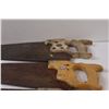 Image 2 : (4) Vintage Wood Saws- Assorted Sizes