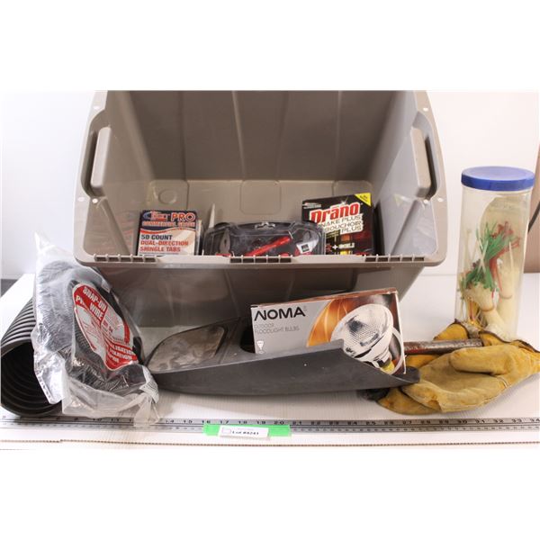 Jobmate Multi Tool Set, Leather Winter Work Mittens, Wiring Protector Tubing, Drain Tube, Drano, Chr