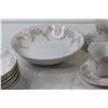Image 3 : (7) China Plates, (5) Cups, (4) Saucers, Cream and Sugar, (8) Bowls