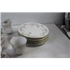 Image 5 : (7) China Plates, (5) Cups, (4) Saucers, Cream and Sugar, (8) Bowls