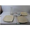 Image 1 : (4) Plates, Glass Cream Jug