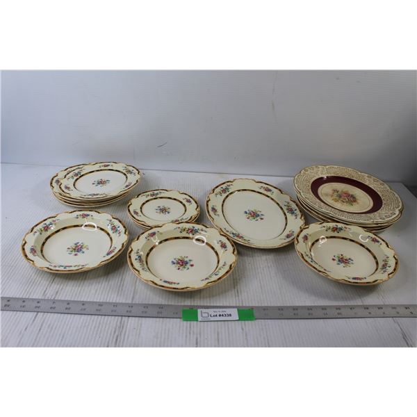 Myott Plates Bowls and Saucers