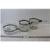 Image 1 : (3) Glass Pots