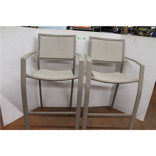 * 2X BID PRICE (2) Patio Chairs - 22" x 25" x 46"