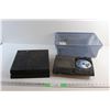 Image 1 : Sony PlayStation (PS) PS4 & PS3 Gaming Consoles - As Is and a Small Plastic Tote 16'' x 6''