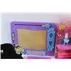 Image 9 : Assorted Kids Toys - Etch A Sketch, Doll, PollyWorld Playhouse and Misc.