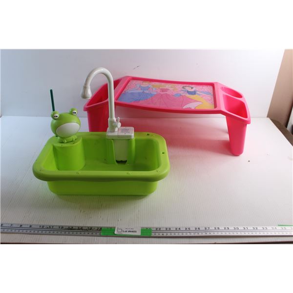 Electric Toy Sink - Tested and Disney Princess Activity Tray