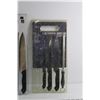 Image 2 : (5) & (7) pc Knife Sets with Cutting Boards