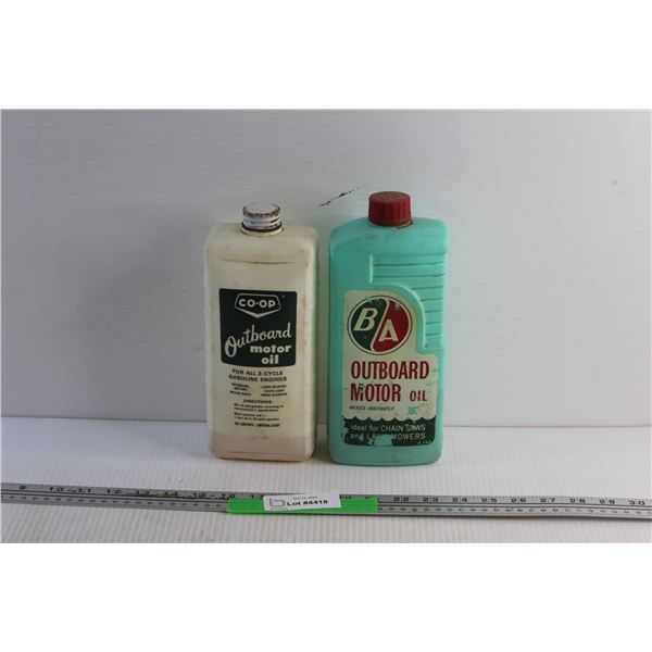 Co-Op and B/A 2 Cycle Outboard Motor Oils