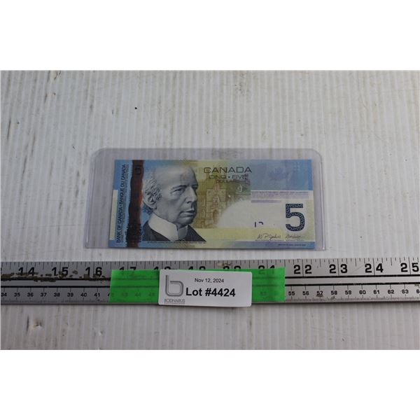 2006 Canadian 5 Dollar ($) Bill