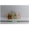 Image 1 : (2) Bunny and Duck Glass Decor