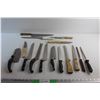Image 1 : (13) Kitchen Knives and (2) Honing Steels