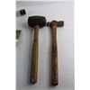 Image 5 : (3) Drywall Mud Knives, Ball Peen Hammer and Rubber Mallet
