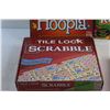 Image 4 : (4) Family Games - Scrabble (Complete), You Gotta Be Kidding (N/C), Hoopla (Complete) and Slang Teas