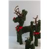 Image 3 : (3) Christmas Small Green Reindeer 16'' , 12'' , 6'' High