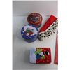 Image 4 : Christmas Door Poster, (3) Christmas Container Cans, Santa Hat and a 300 pc Puzzle