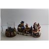 Image 2 : Christmas Hurricane Candle Holder, Santa Trinket Holder and Candle Holder
