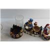 Image 6 : Christmas Hurricane Candle Holder, Santa Trinket Holder and Candle Holder