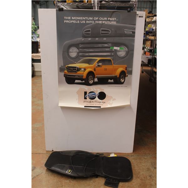 Shiatsu Massaging Cushion - As Is and a Ford x Tonka Concept Truck Poster 46'' x 36''