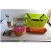 Image 1 : Vintage Eureka Paper Towels, FreshCo Shopping Basket, Donut Cushion, Screwdriver, Super Strength Cle