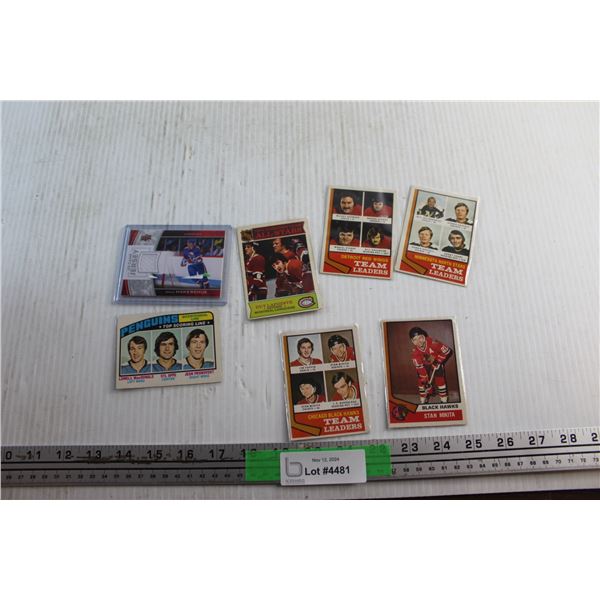 (6) Vintage Collectible NHL & Upper Deck Hockey Cards - Dale Hawerchuk, Marcel Dionne and Stan Mikit