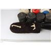 Image 3 : Vintage Leather Duffel Bag, (6) Baseball, Wooden Juggling Club/ Baton, Misc.