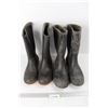 Image 1 : (2) Pairs Of Unmarked Rubber Boots- Both Size 10