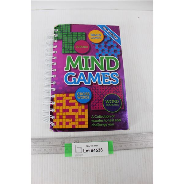 Mind Games Puzzle Book, Sudoku, Word Searches, Cross Words