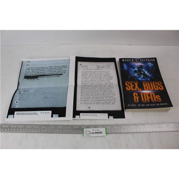 Sex, Bugs And UFOs Book, Photocopied Information On UFOs