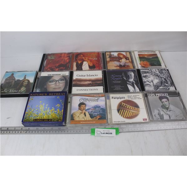 (13) Various CDs, Elvis Presley, Kenny Rogers, Charlie Pride, Misc.