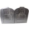 Image 2 : *Gibraltar (2) Plastic Post Mount Style Mail Boxes,- 7.5'' x 19.5'' x 9'' - Damaged