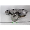 Image 1 : (4) Aluminum Pots w/ Lids, Super Health, Wear- Ever AG Aluminum Ltd.
