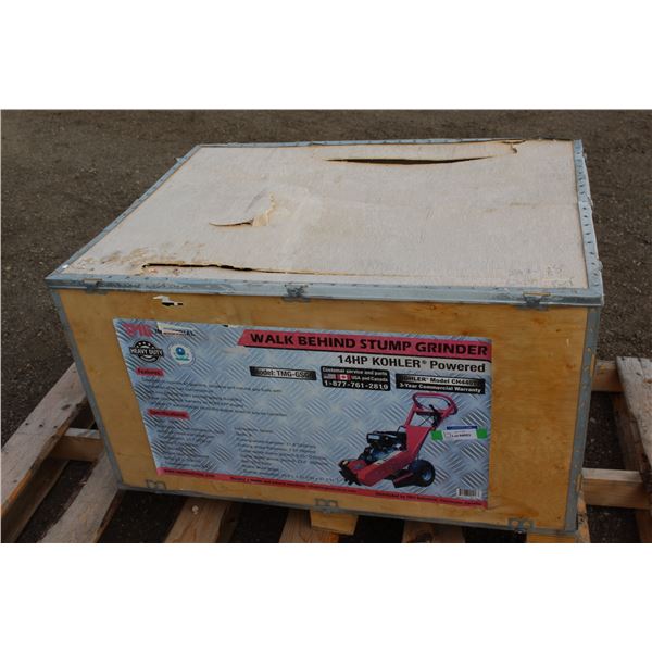 ** TMG Walk Behind Stump Grinder in Crate - 14hp Kohler Motor*Important Details in Description*