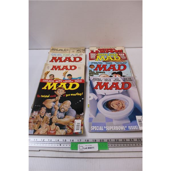 (7) MAD Magazines: 1970's Editions - Assorted & (1) National Lampoon (1980's Edition)