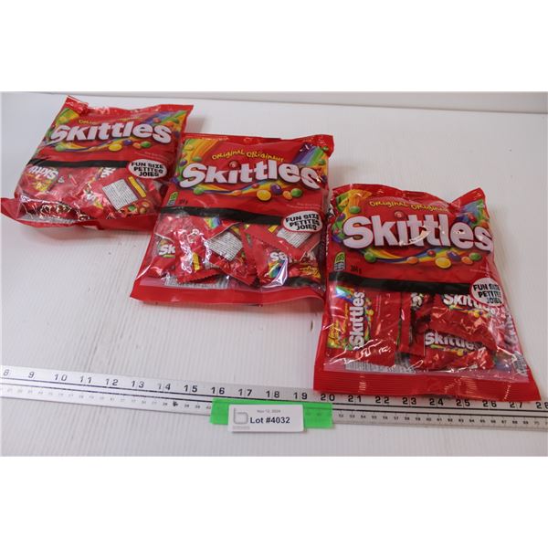 (3) Skittles Fun Size Packages