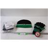 Image 1 : Saskatchewan Roughriders Toque & Gloves Set & Anti-Slip Shoe Grips - NIB