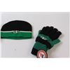 Image 2 : Saskatchewan Roughriders Toque & Gloves Set & Anti-Slip Shoe Grips - NIB