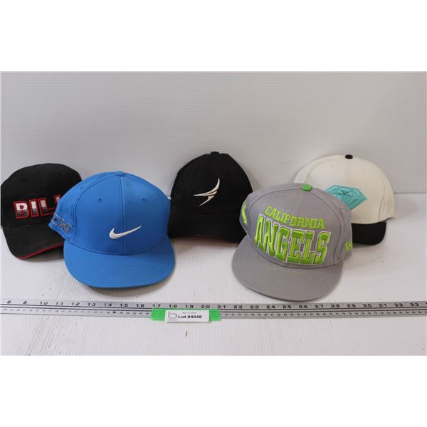 (5) Baseball Hats: Angels, Bills, Nike, Misc.