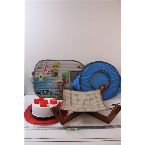 Cat Hammock, Cat RV, Cat Tunnel & Dish