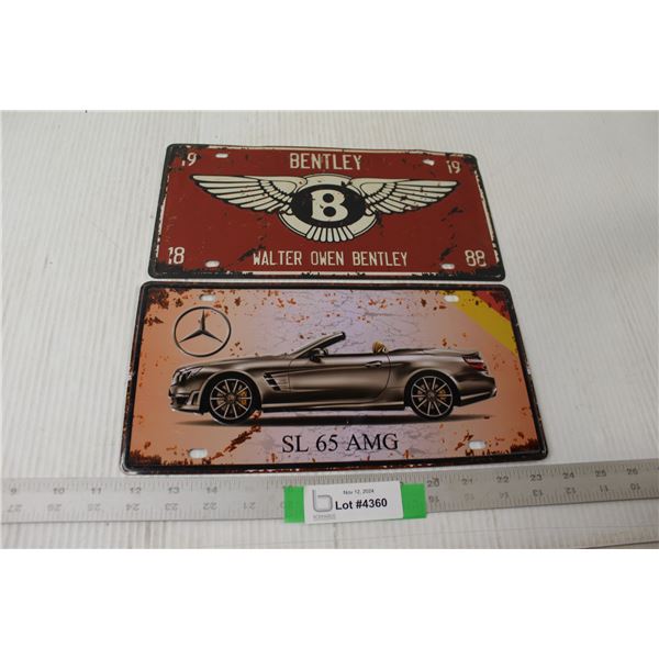 (2) Decorative License Plates