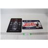 Image 1 : Pepsi Cola Sign, Jack Daniels Sign - Both 11 3/4" x 7 3/4"