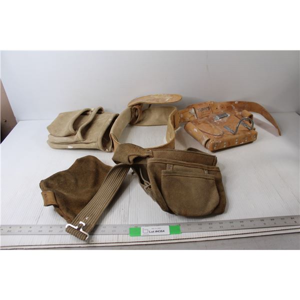 (2) Leather Carpenters Tool belt