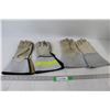 Image 1 : (2) Pairs Of Leather Work Gloves
