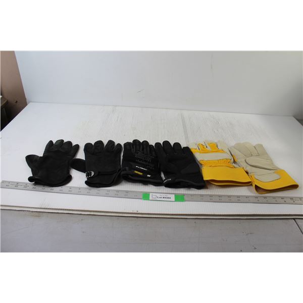 (3) Pairs Of Work Gloves
